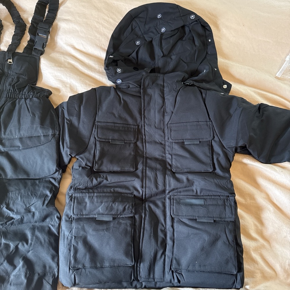 Kids Black Winter Bib/Jacket
